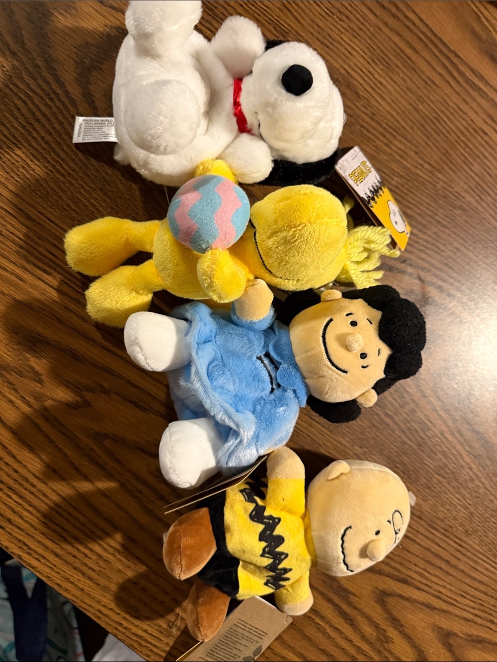 Peanuts Plush Toy Bundle - Snoopy, Woodstock, Lucy, Charlie Brown - Multicolor